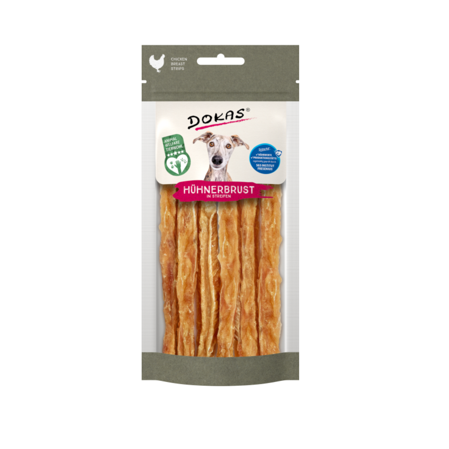Hühnerbrust in Streifen