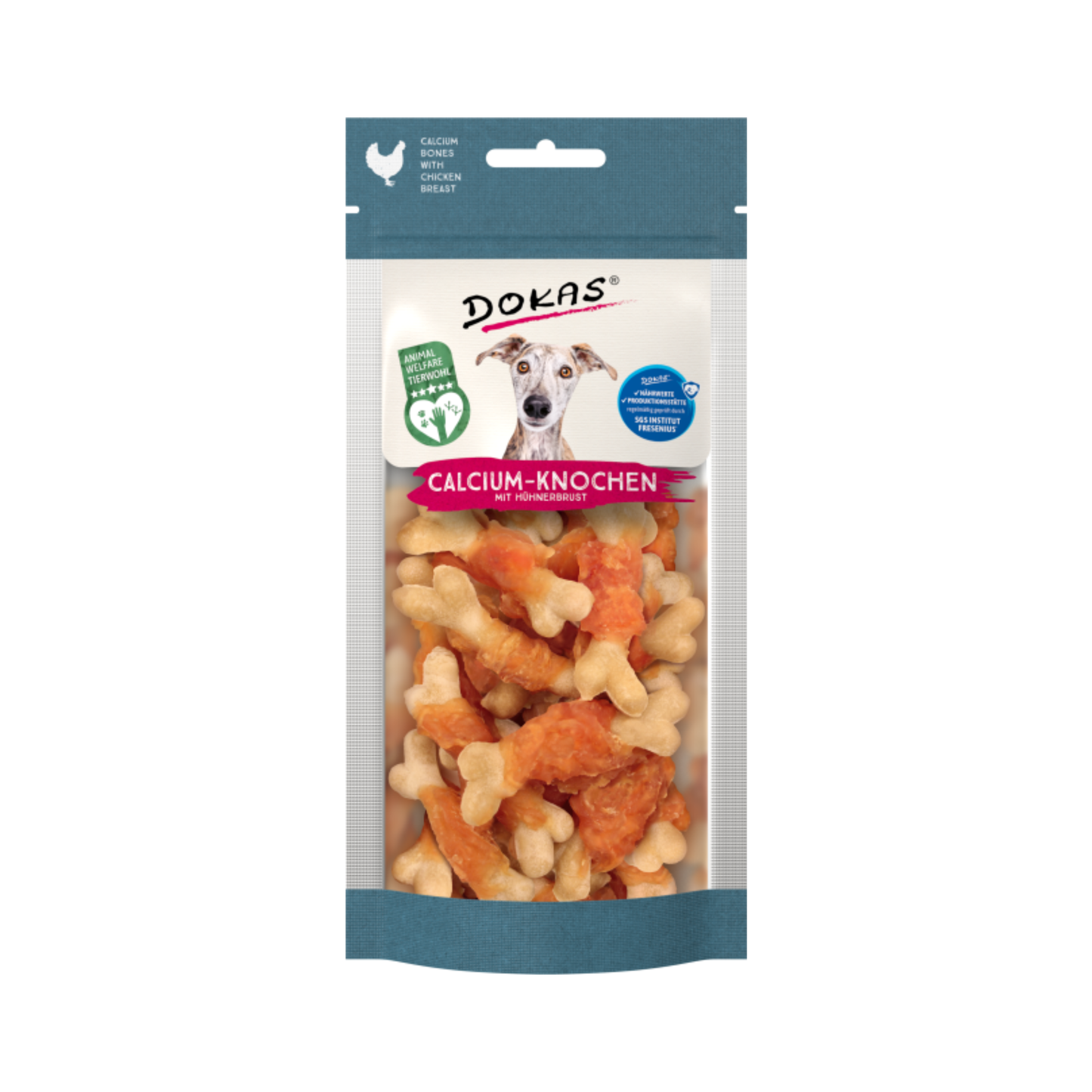 Calcium-Knochen mit Hühnerbrust